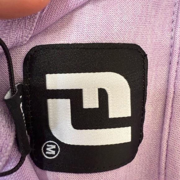 FootJoy Foot Joy FJ Heather Yoke 1/2 Zip Vest Medium Lavender Mens Golf NEW 1019 - Picture 5 of 5